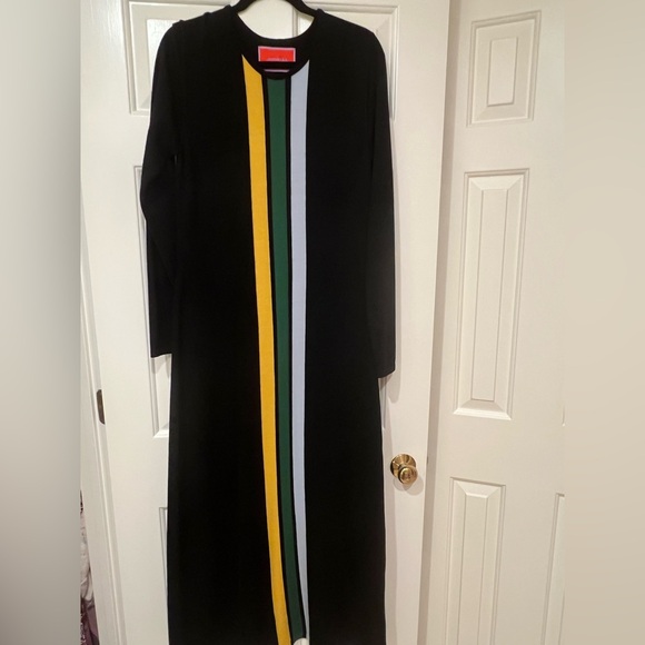 LA DoubleJ Dresses & Skirts - LA DoubleJ Black London Dress with Vibrant Stripes